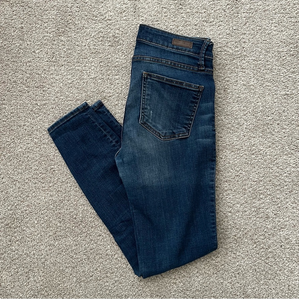 Kut from the kloth high rise toothpick skinny jeans